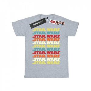 Star Wars Boys Retro Repeat Logo T-Shirt 7-8 Years wit