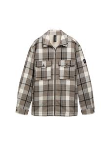 Tom Tailor Regular fit overhemdjack met voering van teddybont en opgestikte borstzakken