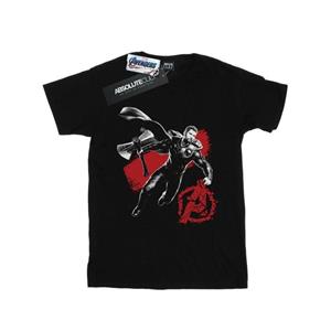Marvel Boys Avengers Endgame Mono Thor T-shirt 12-13 zwart
