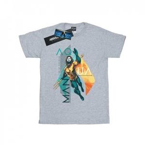 DC Comics jongens Aquaman tropisch icoon T-shirt 9-11 Years wit