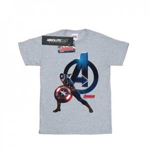 Marvel Boys Captain America Pose T-shirt 5-6 Years wit