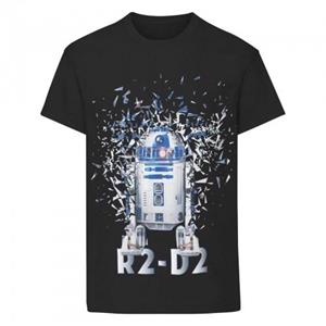 Star Wars Boys R2-D2 T-Shirt 3-4 Years zwart/wit