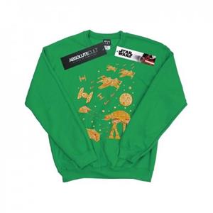 Star Wars Mens Gingerbread Battle Sweatshirt L wit