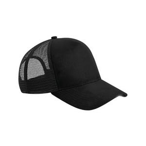 Beechfield unisex volwassen suède snapback truckerpet One Size franse blauwe kleur