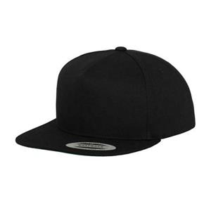 Flexfit Unisex Volwassen Klassieke 5 Panel Snapback Cap One Size zwart