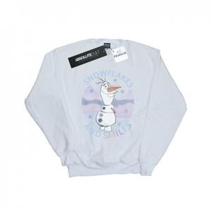 Disney Boys Frozen 2 Olaf Sneeuwvlokken en glimlacht sweatshirt 12-13 wit