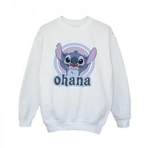 Disney Lilo en Stitch Ohana Circle-sweatshirt voor jongens 5-6 Years wit