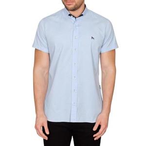 Pertemba FR - Apparel Bewley & Ritch Heren Yakima shirt met korte mouwen S hemelsblauwe kleur