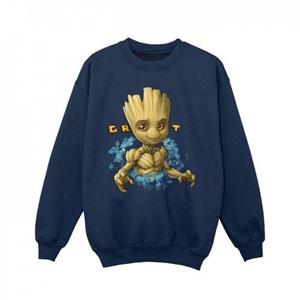 Guardians Of The Galaxy Girls Groot Bloemen Sweatshirt 5-6 Years wit
