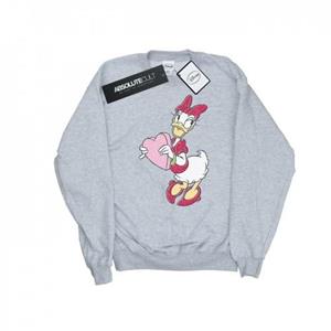 Disney Girls Daisy Duck Love Heart Sweatshirt 9-11 Years wit