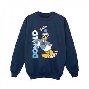 Disney meisjes Donald Duck cool sweatshirt 5-6 Years wit