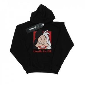 Disney Cruella De Vil hoodie met cropped hoofd voor meisjes 12-13 wit