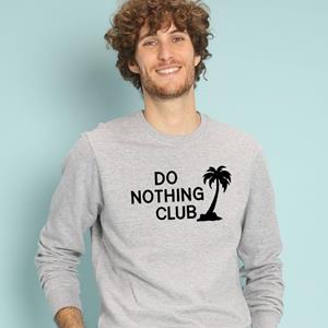Le Roi du Tshirt Sweat Homme - DO NOTHING CLUB XS heide grijze kleur