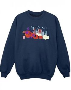 Disney jongens Big Hero 6 Baymax Hiro Bridge sweatshirt 5-6 Years wit