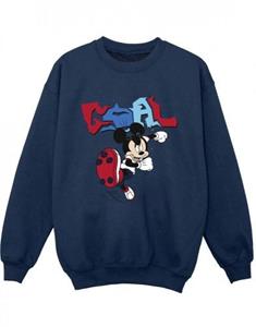 Disney Mickey Mouse Goal Striker Pose Sweatshirt voor jongens 5-6 Years wit