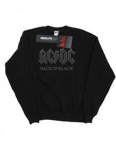 AC/DC jongens terug in zwart sweatshirt 12-13 zwart