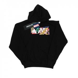 Marvel Boys Collage-logo hoodie 9-11 Years wit
