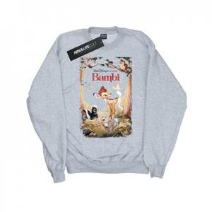 Disney jongens Bambi retro poster sweatshirt 12-13 zwart