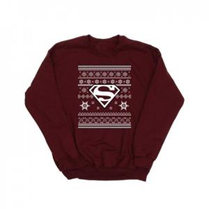 DC Originals Kerstgebreid Superman-sweatshirt voor jongens 12-13 bordeaux