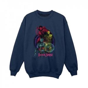 Marvel Boys Doctor Strange regenboogtrui 12-13 zwart