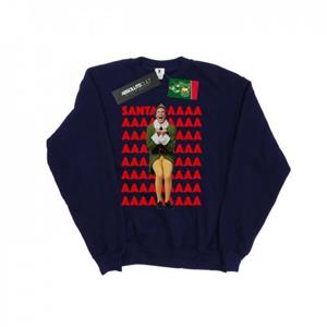 Elf Boys Buddy Santa Scream Sweatshirt 5-6 Years wit