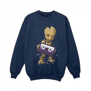 Marvel Boys Guardians of the Galaxy Groot Cosmic Tape-sweatshirt 12-13 zwart