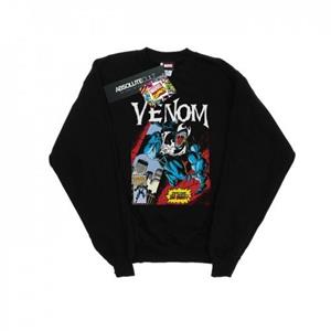 Marvel Boys Venom Read Our Lips-sweatshirt 12-13 zwart