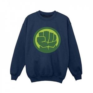 Marvel Boys Hulk-sweatshirt met borstlogo 5-6 Years wit