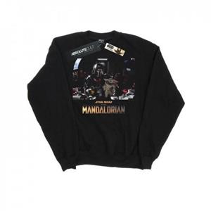 Star Wars Boys The Mandalorian Child On Board Sweatshirt 12-13 zwart