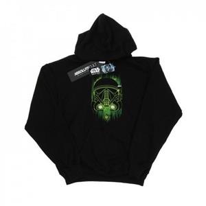 Star Wars Boys Rogue One Death Trooper Green Helmet Hoodie 12-13 zwart