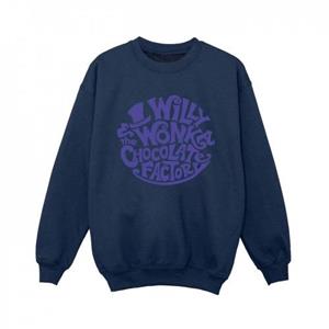 Pertemba FR - Apparel Willy Wonka & The Chocolate Factory jongensshirt met getypt logo 5-6 Years wit