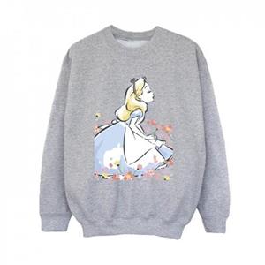 Disney jongens Alice In Wonderland schets bloemen Sweatshirt 9-11 Years wit