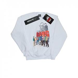 The Big Bang Theory Het Big Bang Theory jongens sweatshirt met grote poster 12-13 wit