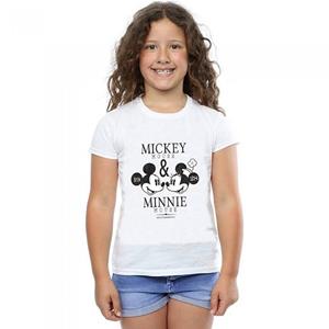 Disney Girls Crush Mondays Mickey & Minnie Mouse katoenen T-shirt 7-8 Years zwart