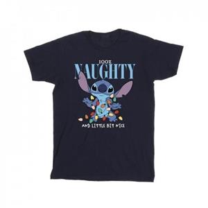 Disney meisjes Lilo & Stitch Naughty & Nice katoenen T-shirt 12-13 zwart