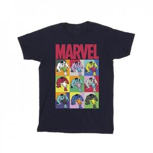 Marvel Girls Hulk popart katoenen T-shirt 5-6 Years wit