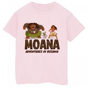 Disney meisjes Moana avonturen in Oceanië katoenen T-shirt 12-13 wit