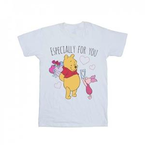 Disney meisjes Winnie de Poeh Knorretje Valentijnsdag cadeau katoenen T-shirt 12-13 wit