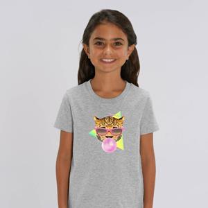 Le Roi du Tshirt Tshirt Enfant BUBBLE GUM LEO 2 ans wit