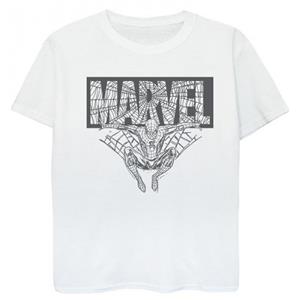 Marvel Spider-Man Marvel-logo-T-shirt voor jongens 12-13 wit