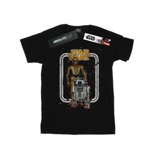 Star Wars jongens R2-D2 en C-3PO vintage T-shirt 12-13 zwart