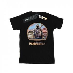 Star Wars jongens de Mandalorian Mando en het kind T-shirt 9-11 Years wit