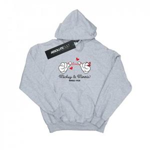Disney Heren Mickey Mouse Love Hands-hoodie S wit