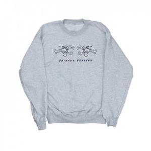 Friends Vrienden heren kreeft logo sweatshirt M wit