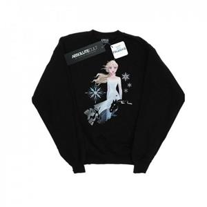 Disney Heren Frozen 2 Elsa Nokk silhouet sweatshirt M wit