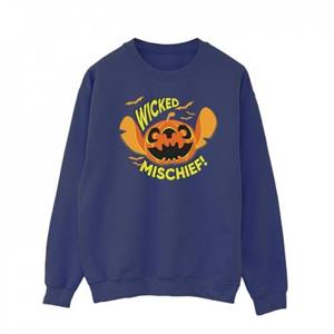 Disney Lilo en Stitch Wicked Mischief-sweatshirt voor heren L marineblauwe kleur