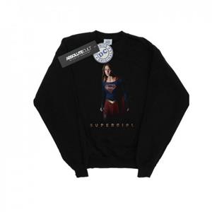 DC Comics Heren Supergirl TV-serie Kara staand sweatshirt L zwart