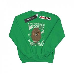 Star Wars Heren Wookiee Little Christmas-sweatshirt L wit