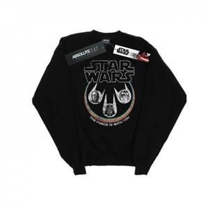 Star Wars Mens Retro Heads Sweatshirt L zwart