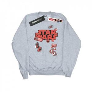Star Wars Heren The Last Jedi Badges Sweatshirt L grijs